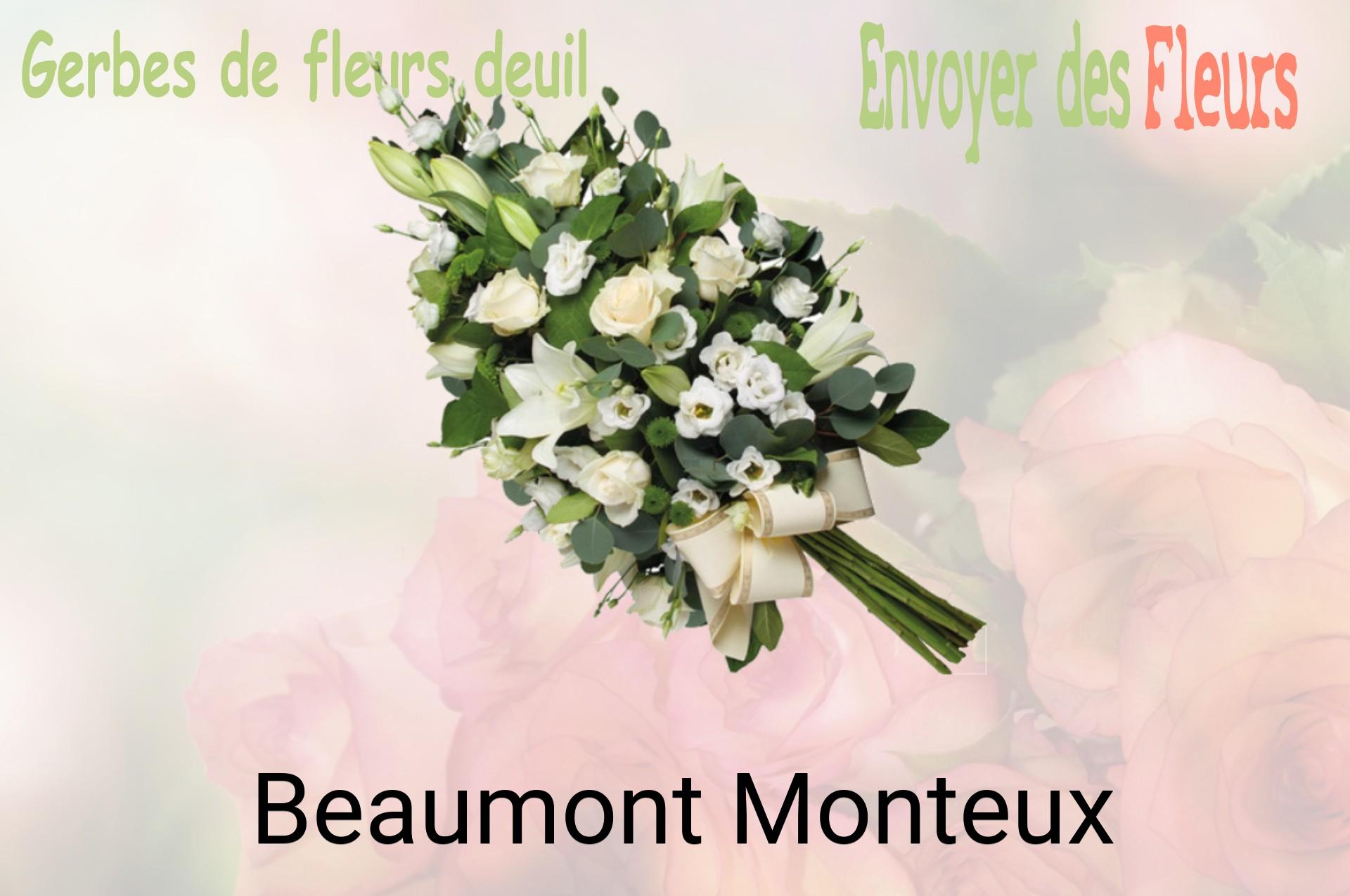 Gerbe de fleurs de deuil livrée à Beaumont-Monteux